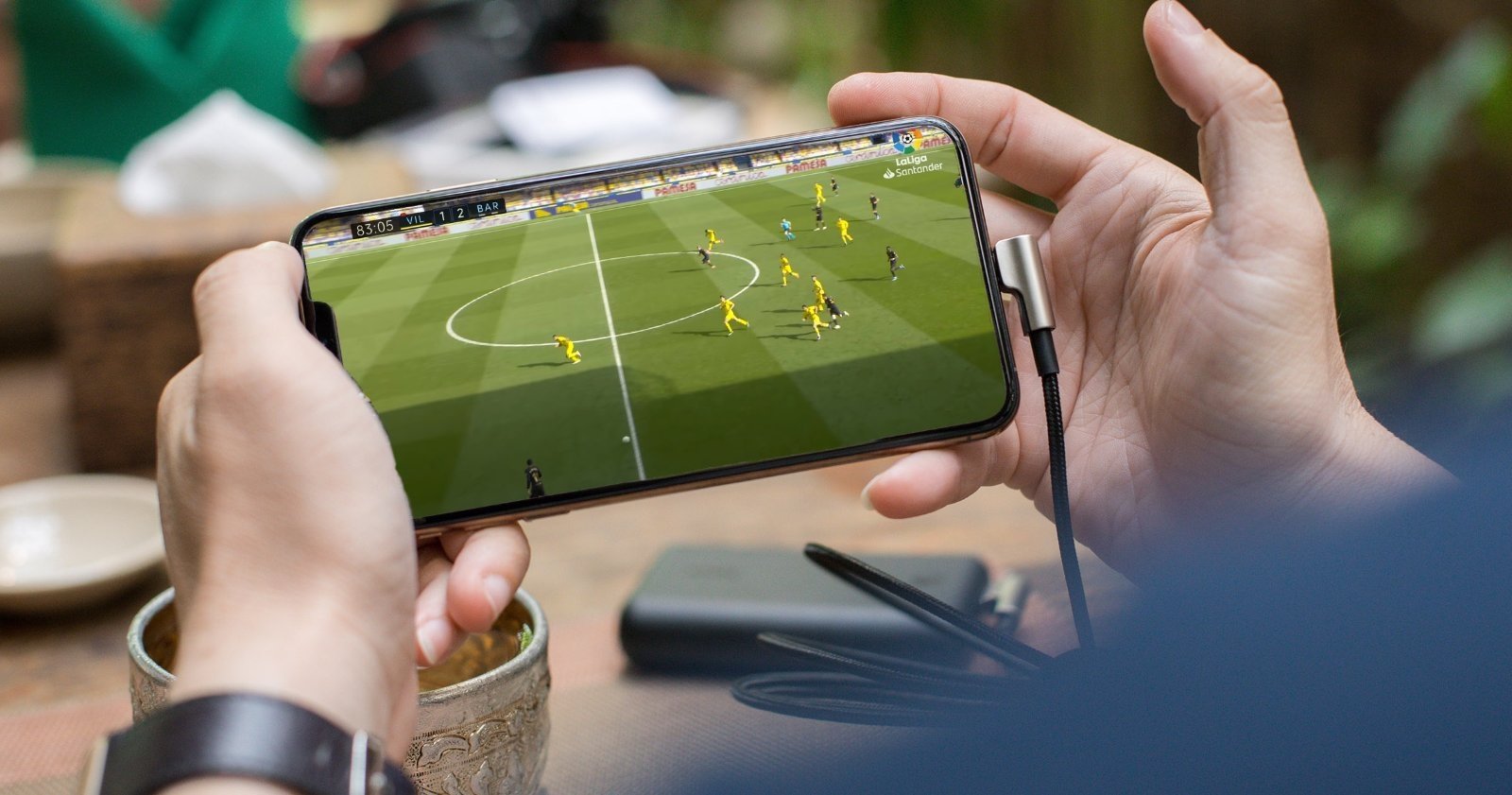 Ver fútbol en el móvil