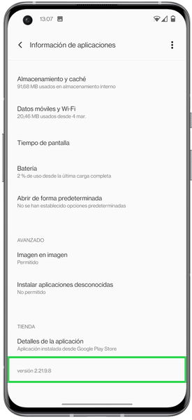 Cómo saber la versión de una aplicación instalada en Android