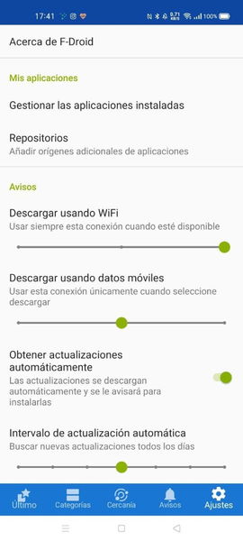 Así podemos gestionar los repositorios en F-Droid