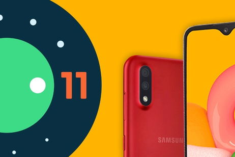 El Galaxy A01, uno de los móviles más baratos de Samsung, ya está recibiendo Android 11