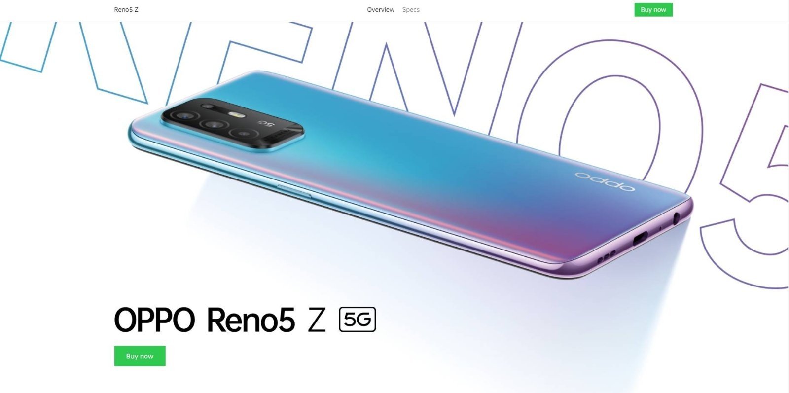 El OPPO Reno 5Z 5G es la nueva apuesta de la marca china para la gama media