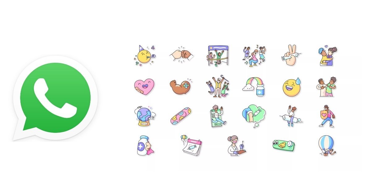 Estos son los nuevos stickers de WhatsApp para apoyar la vacunación contra el coronavirus