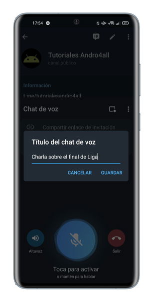 Chats de voz en Telegram: guía completa con todas sus funciones