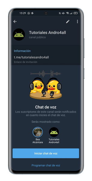 Chats de voz en Telegram: guía completa con todas sus funciones