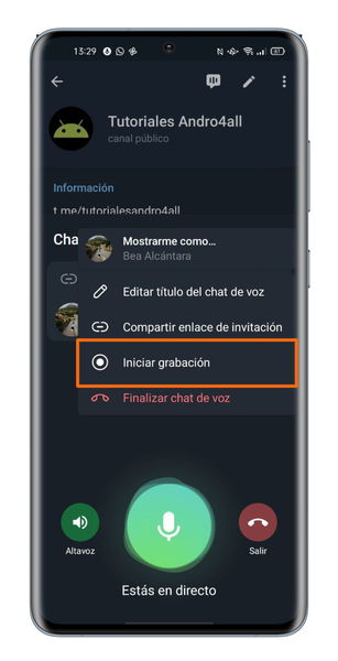 Chats de voz en Telegram: guía completa con todas sus funciones