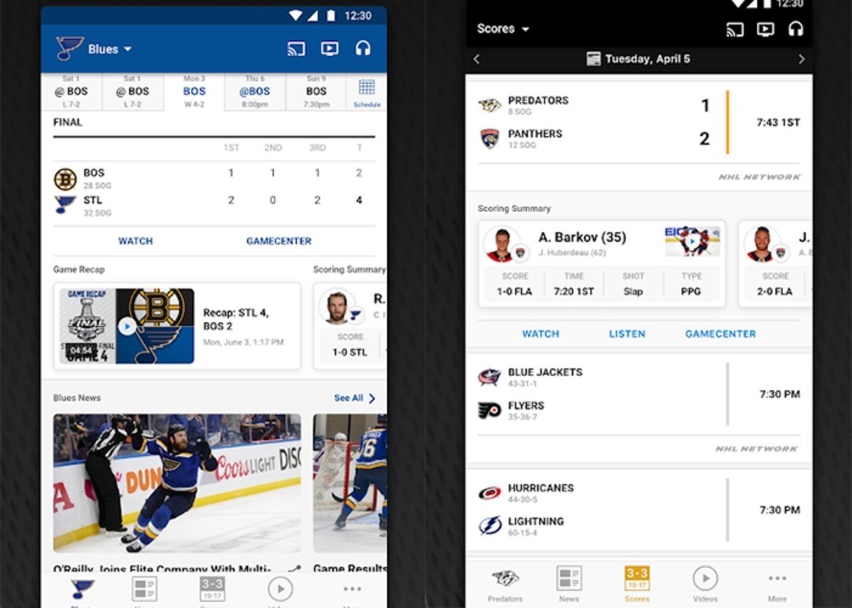 NHL-app