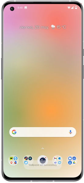 La nueva app de OnePlus es un fondo de pantalla que cambia de color según tu uso del móvil