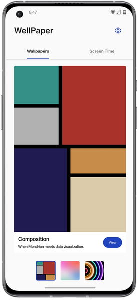 La nueva app de OnePlus es un fondo de pantalla que cambia de color según tu uso del móvil