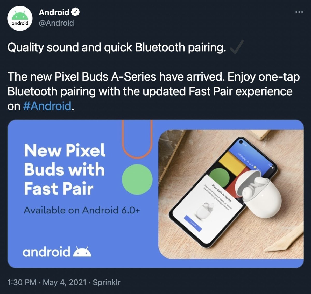 Google Pixel Buds A, presentados en Twitter por error