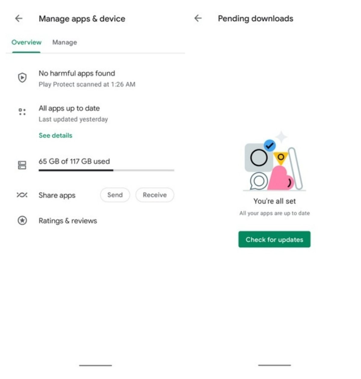 Google prueba Play Store sin actualizaciones recientes