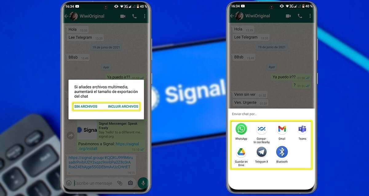 2-Pasos para pasar todos tus chats de WhatsApp a Signal