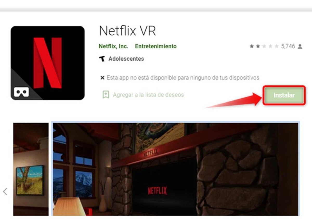 Como reproducir peliculas y series de Netflix VR en Android