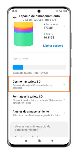 Cómo solucionar problemas con la microSD en un móvil Xiaomi