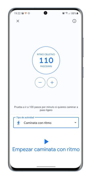 Caminata con ritmo de Google Fit: qué es y cómo configurarla