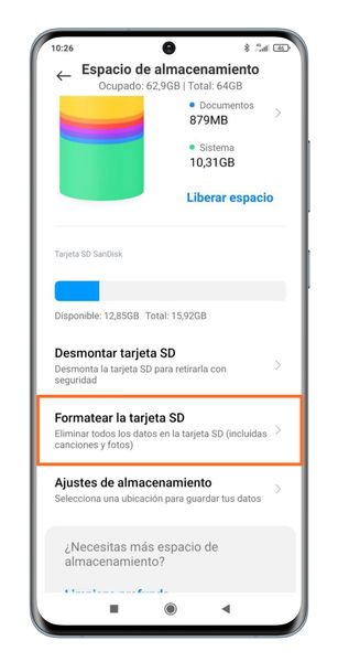 Cómo solucionar problemas con la microSD en un móvil Xiaomi