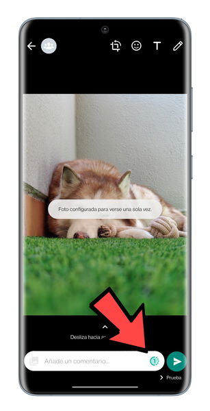 Cómo enviar fotos que desaparecen en WhatsApp