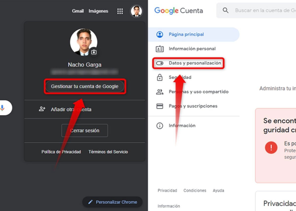 Cómo cancelar una cuenta de Gmail paso a paso