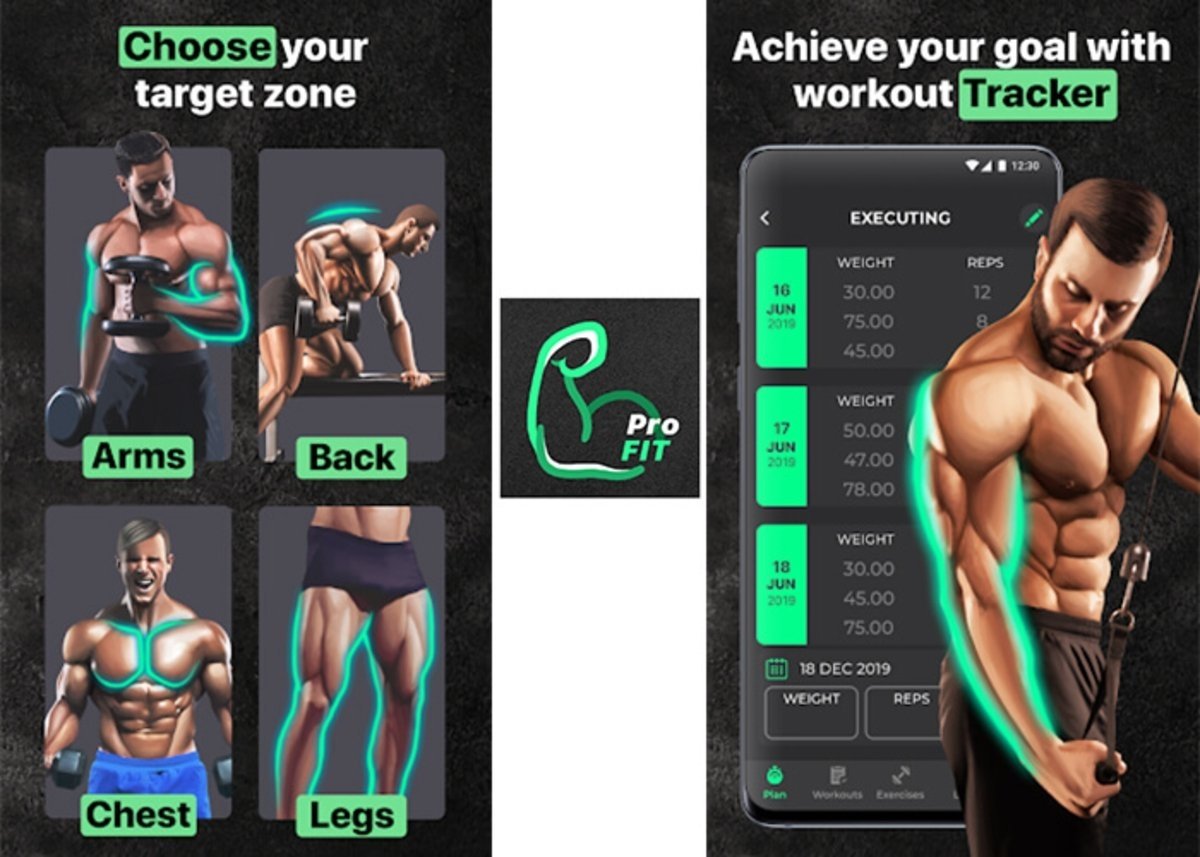 ProFit es una app para ejercicios en casa y en el gym