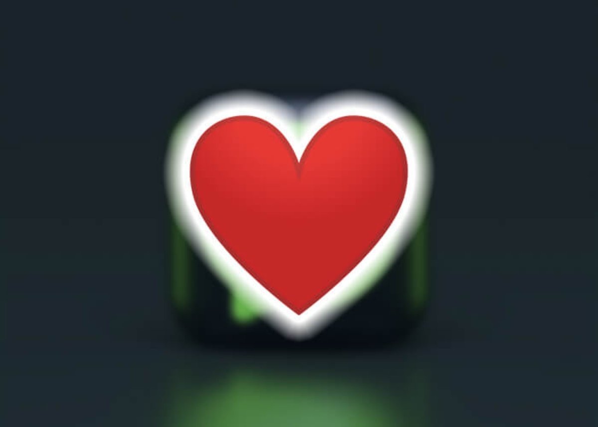 Emoji de corazon rojo en WhatsApp