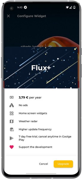 Flux es una nueva app del tiempo gratis con diseño minimalista y fantásticos widgets que tienes que probar