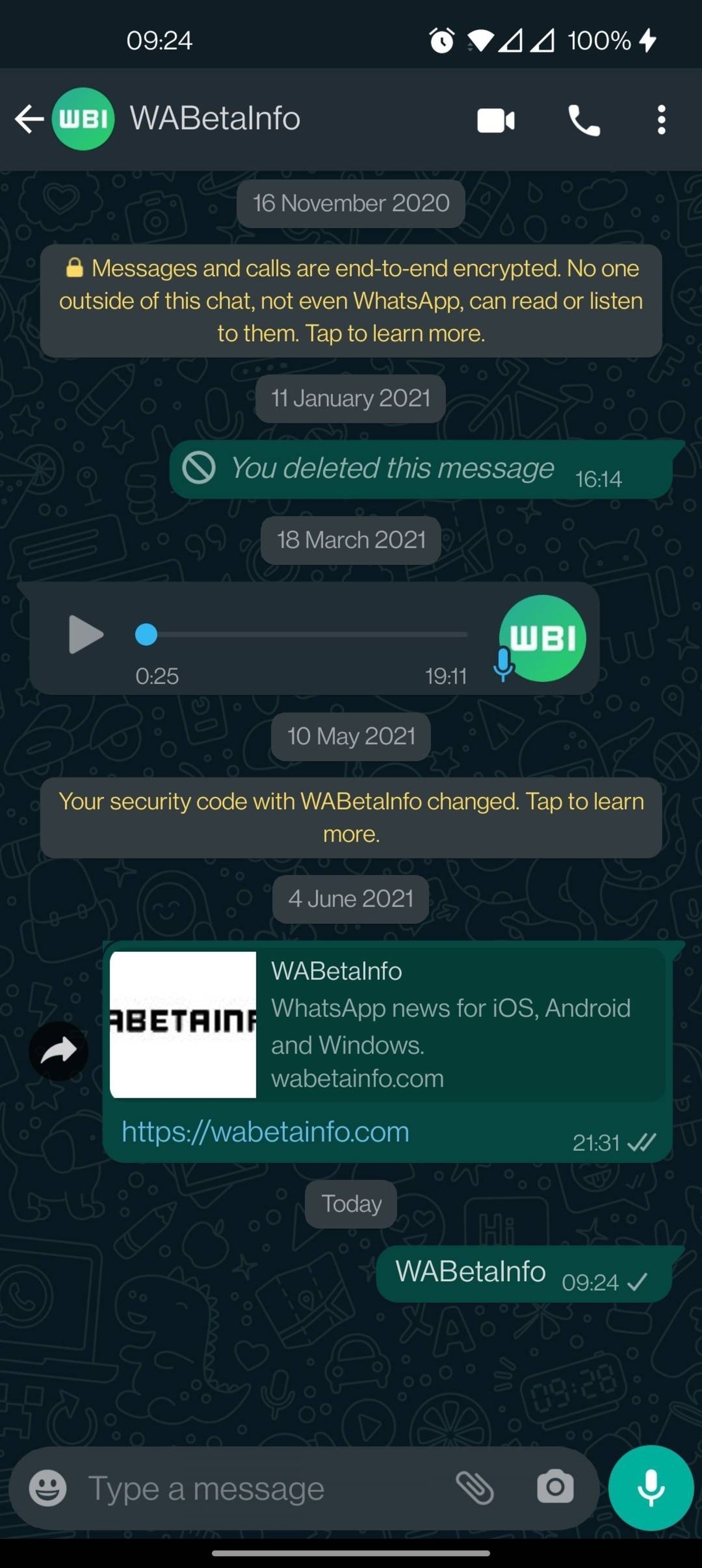 Nuevo diseño burbujas de chat WhatsApp