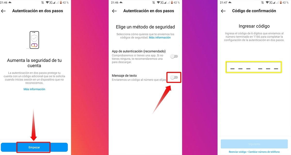 Como proteger mi cuenta de Instagram y hacerla mas segura-Actualiza tu numero de telefono y correo electronico