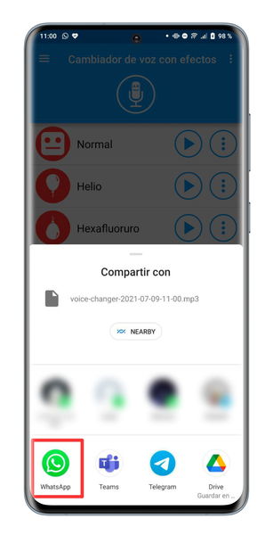 Cómo modificar la voz en los audios de WhatsApp