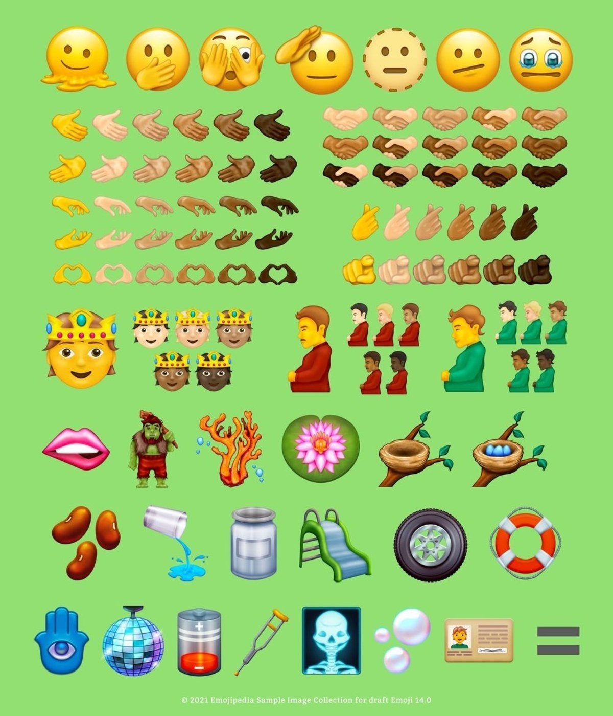 Nuevos emojis del estandar 14.0