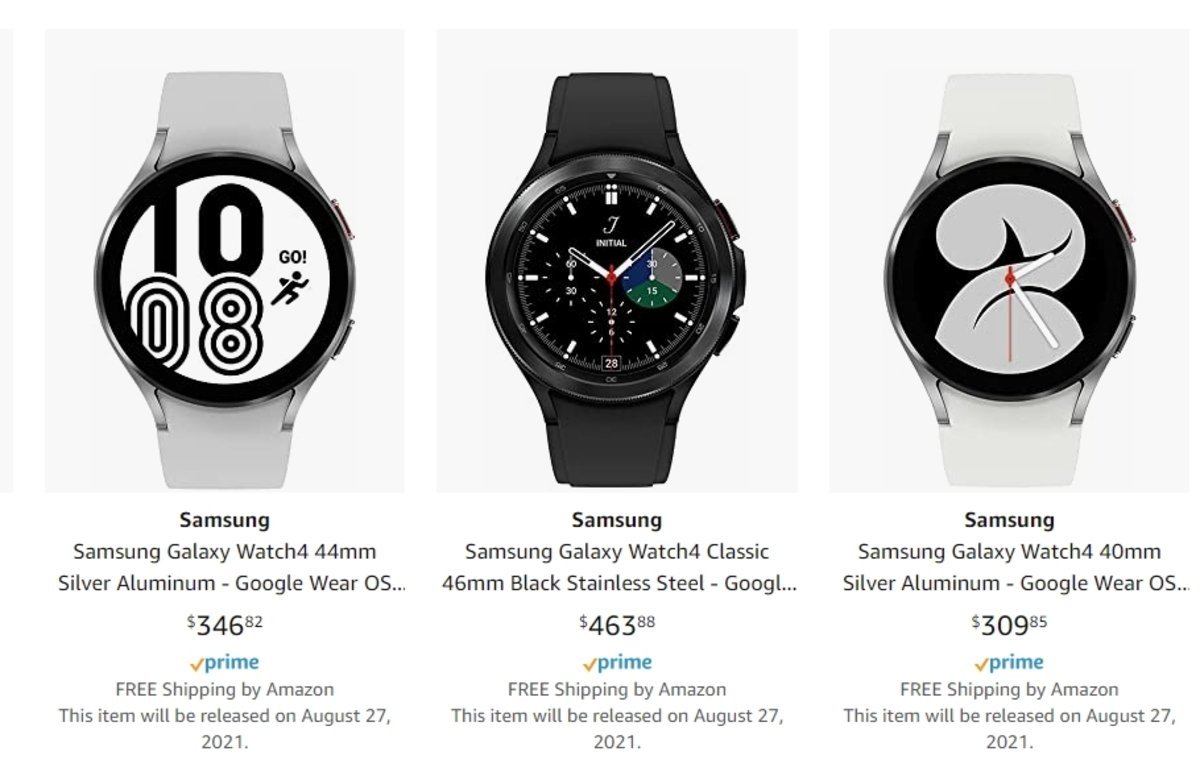 Samsung Galaxy Watch4 en Amazon