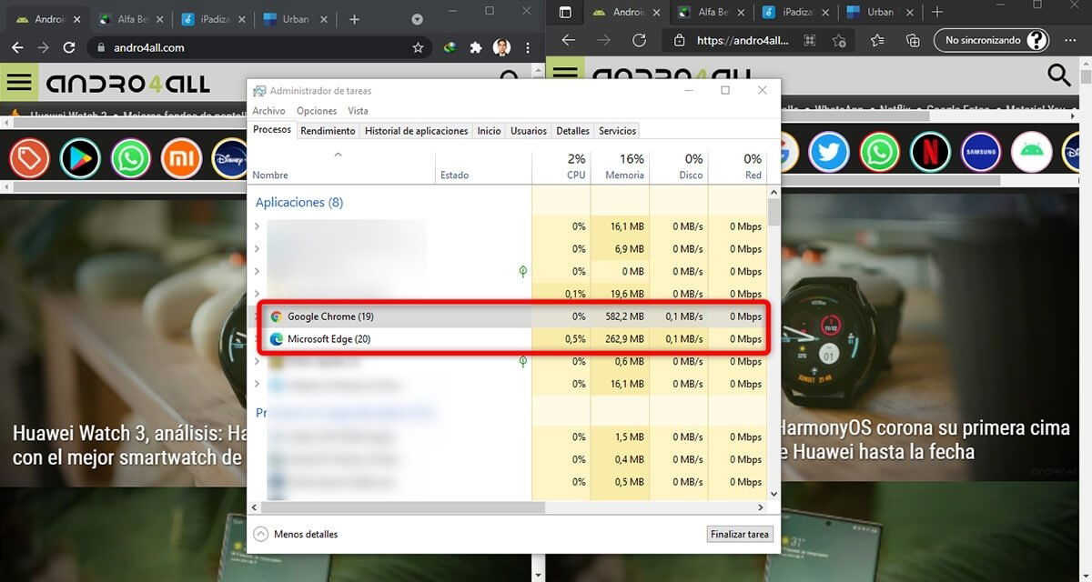 5 diferencias clave entre Google Chrome y Microsoft Edge