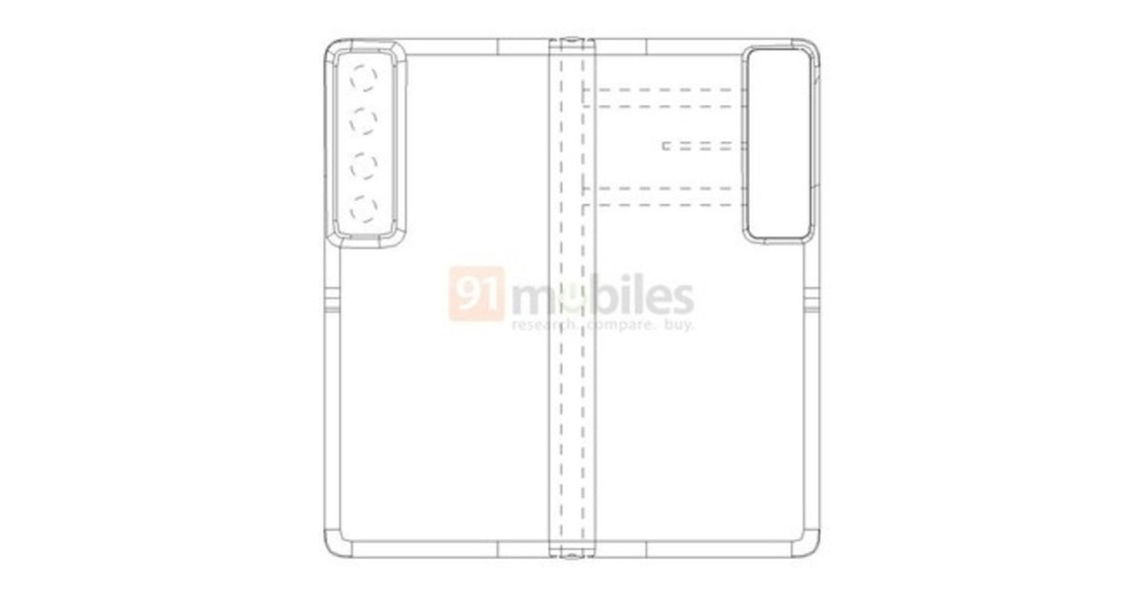 Patente móvil plegable de Huawei