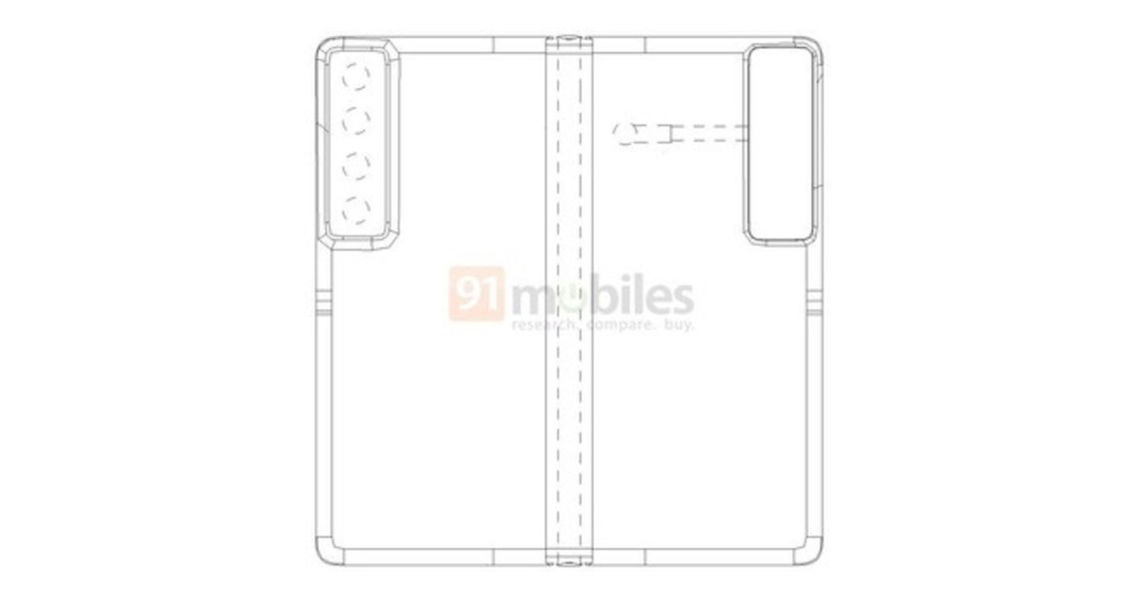 Patente móvil plegable de Huawei