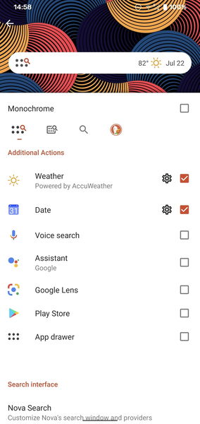 Nova Launcher 7, screenshots