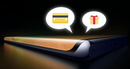 Muebles junto a los iconos de una tarjeta y un regalo.