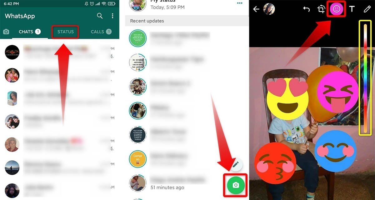 Como cambiar de color los emojis de WhatsApp