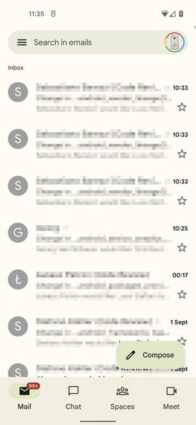 La app de Gmail se actualiza con nuevo diseño basado en Material You