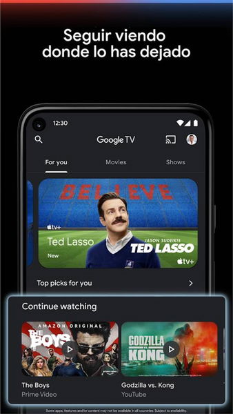 La app de Google TV para móviles llega a Play Store para sustituir a Google Play Películas