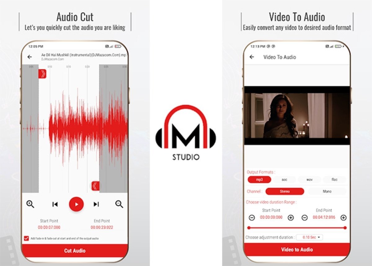 Mstudio es una de los editores de audio para Android mas populares