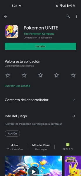 Pokémon UNITE ya se puede descargar gratis en Google Play Store