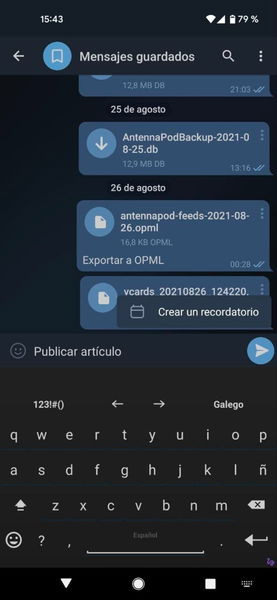 Cómo hacer que Telegram te recuerde lo que quieras sin tener que usar bots