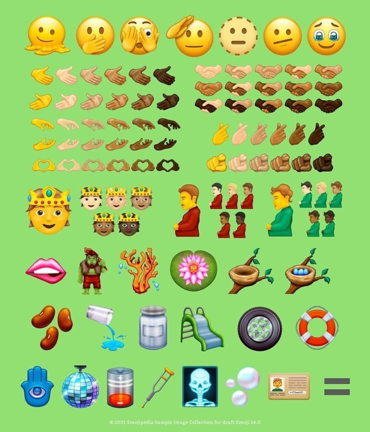 Todos los nuevos emojis de Unicode 14