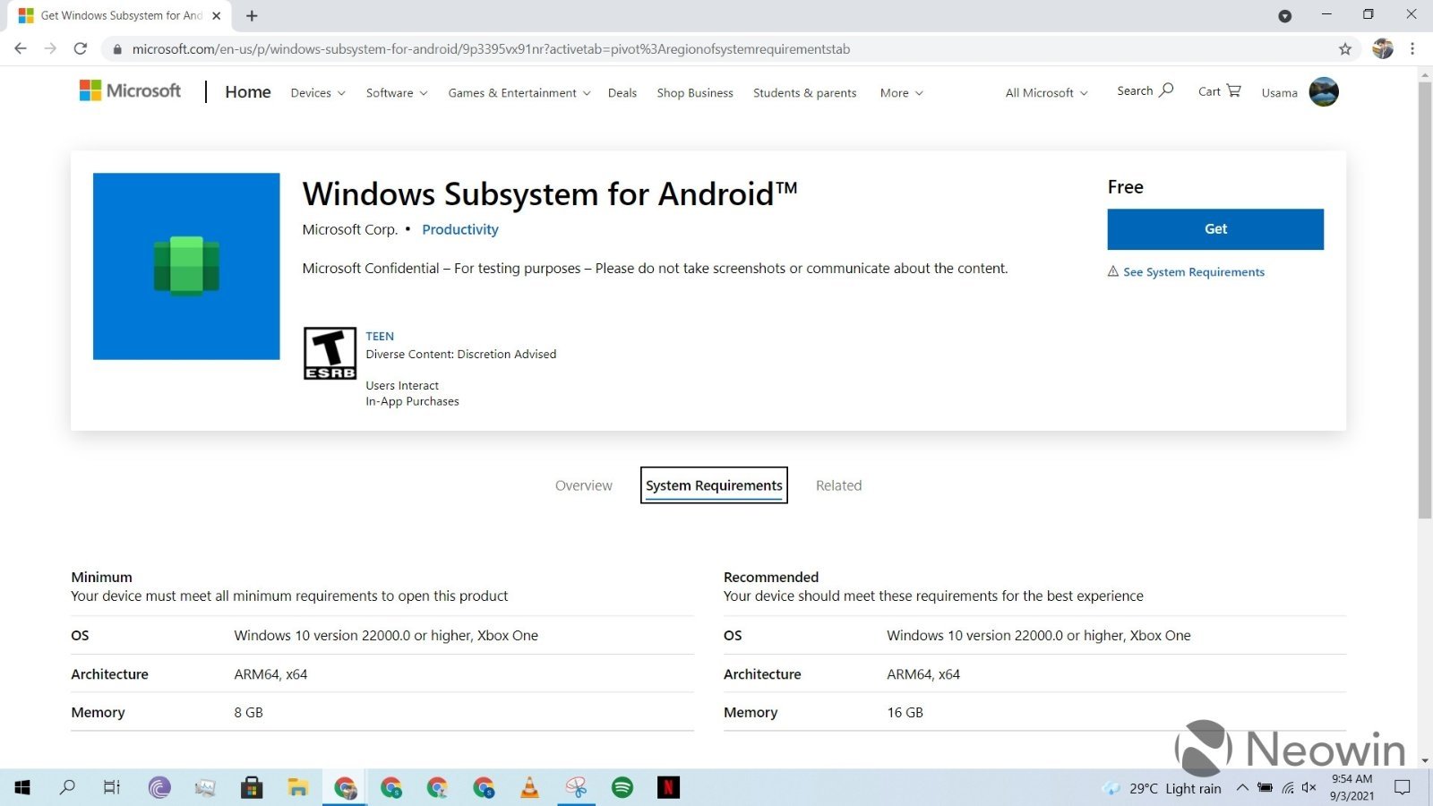 Windows Subsystem para-Android