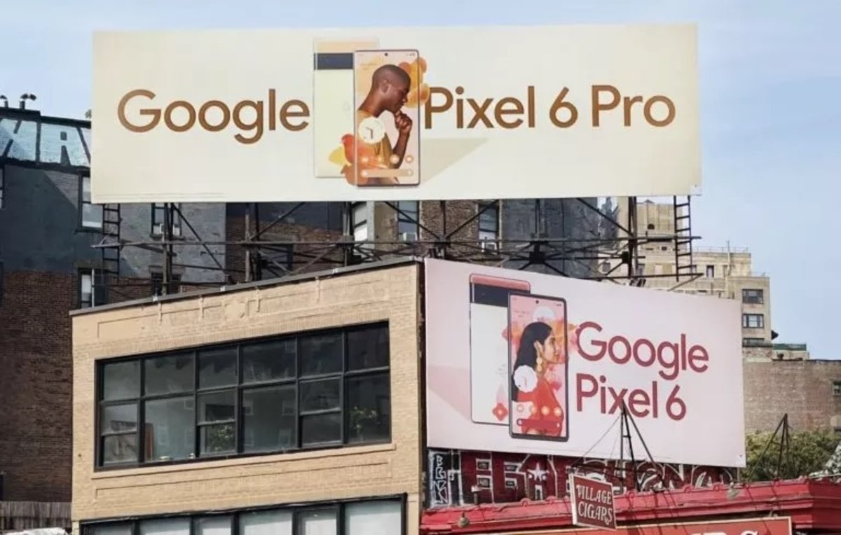 Carteles publicitarios Google Pixel 6