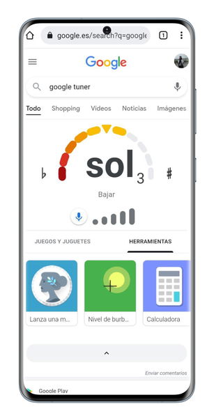 Google lanza un afinador de instrumentos: está escondido en el buscador y así puedes activarlo