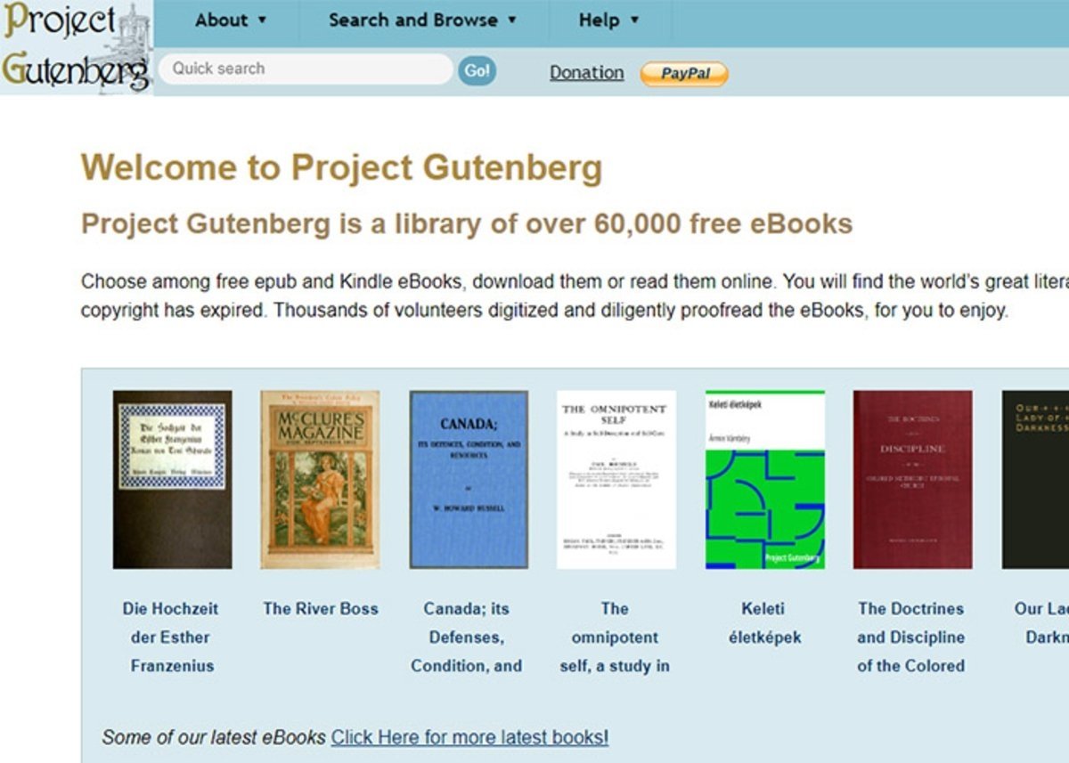Gutenberg es una de las mejores páginas web para descargar libros de forma legal y gratis