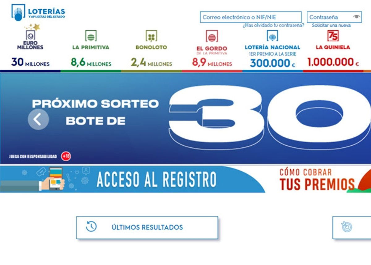 Loterias y Apuestas del Estado: la aplicación oficial de la SELAE