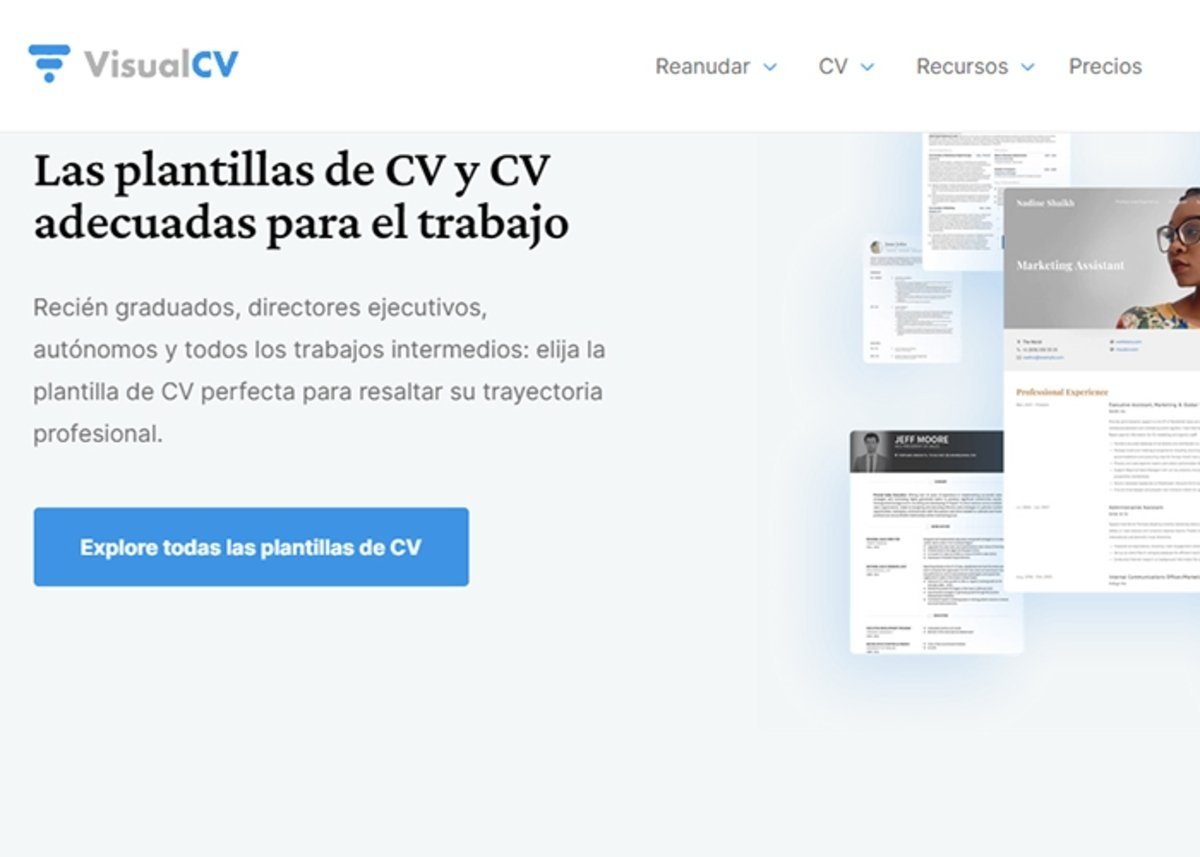 Visual CV: plantillas de CV adecuadas para el trabajo