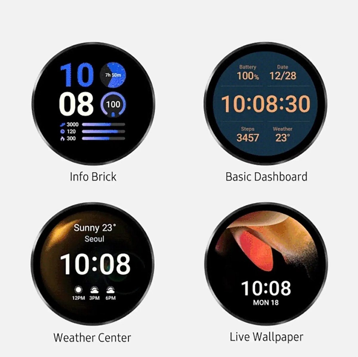 Novedades para One UI Watch