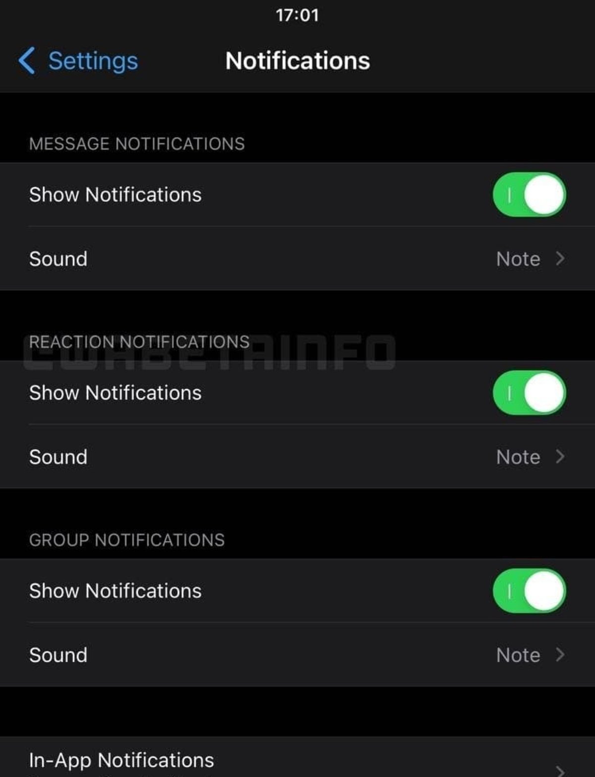 Las reacciones de WhatsApp también mostrarán notificaciones