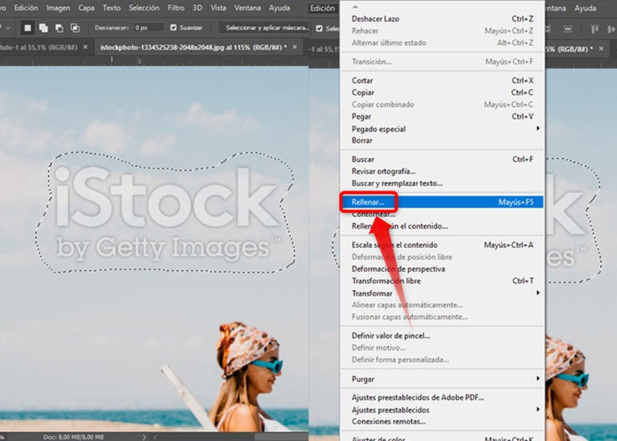 Cómo eliminar la marca de agua de una fotografía Cómo eliminar la marca de agua de una fotografía